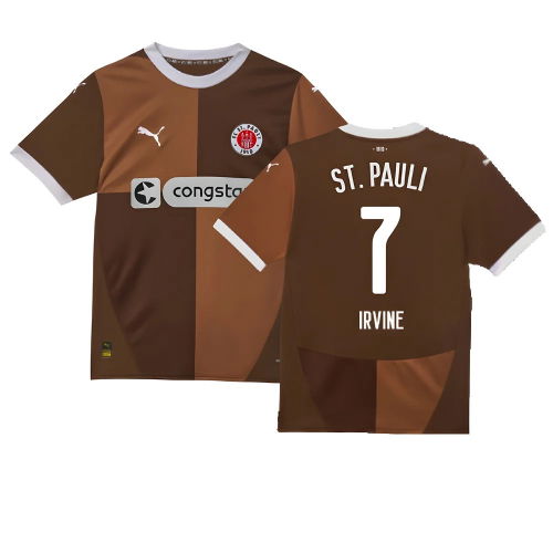 2024-2025 St Pauli Home Shirt (Irvine 7) 2024-2025 St Pauli Home Shirt (Irvine 7)
