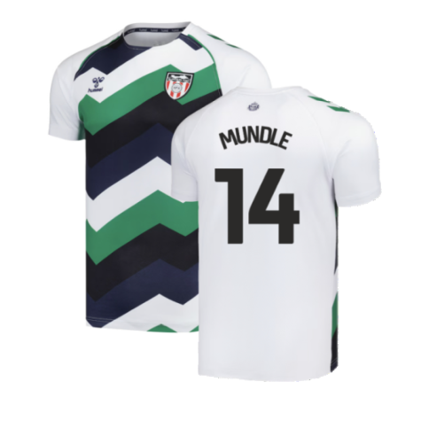 2024-2025 Sunderland Away Pre-Match Shirt (White) (Mundle 14)