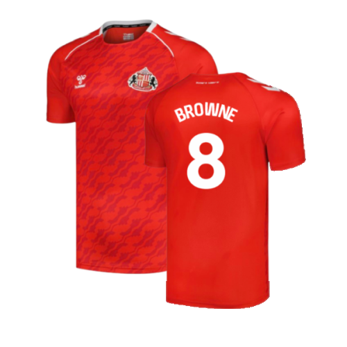 2024-2025 Sunderland Home Pre-Match Shirt (Red) (Browne 8)