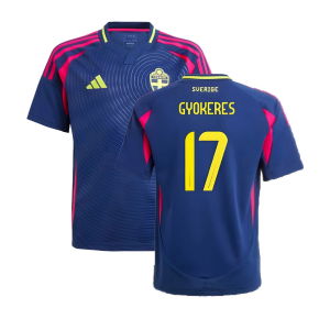 2024-2025 Sweden Away Shirt (Kids) (GYOKERES 17)