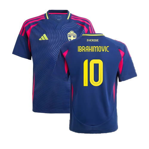 2024-2025 Sweden Away Shirt (Kids) (IBRAHIMOVIC 10)  2024-2025 Sweden Away Shirt (Kids) (IBRAHIMOVIC 10)