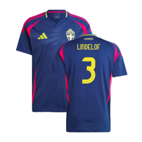 2024-2025 Sweden Away Shirt (LINDELOF 3)