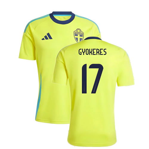 2024-2025 Sweden Home Fan Shirt (GYOKERES 17)