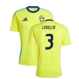2024-2025 Sweden Home Fan Shirt (LINDELOF 3)