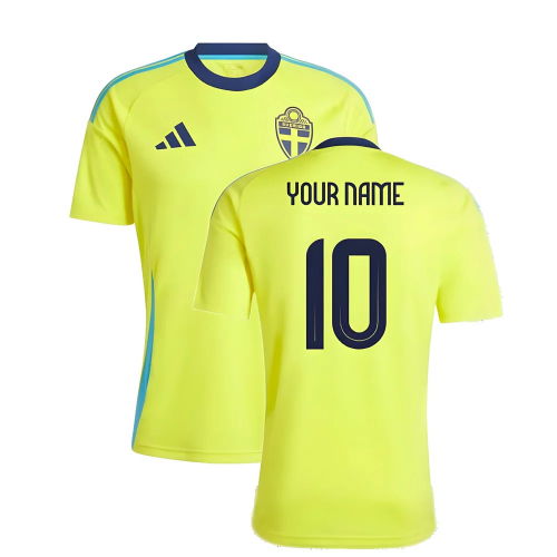 2024-2025 Sweden Home Fan Shirt (Your Name)  2024-2025 Sweden Home Fan Shirt (Your Name)