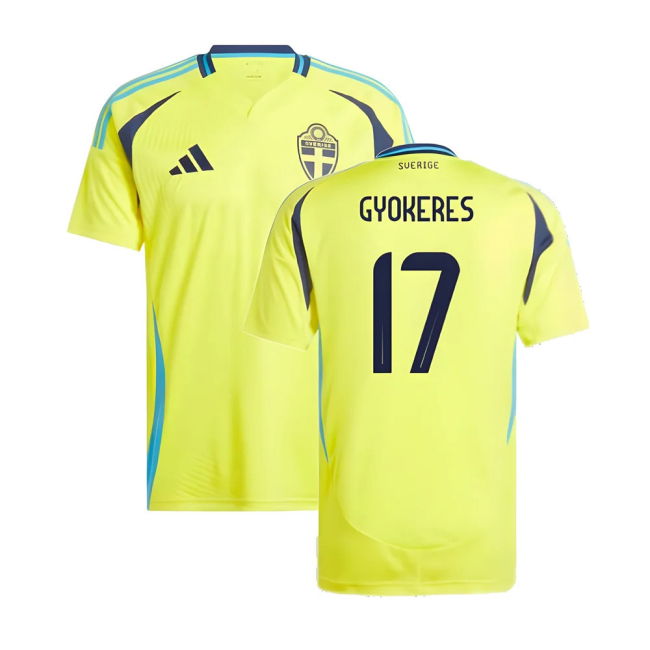 2024-2025 Sweden Home Shirt (GYOKERES 17)