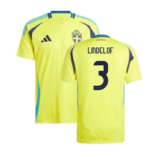 2024-2025 Sweden Home Shirt (LINDELOF 3)