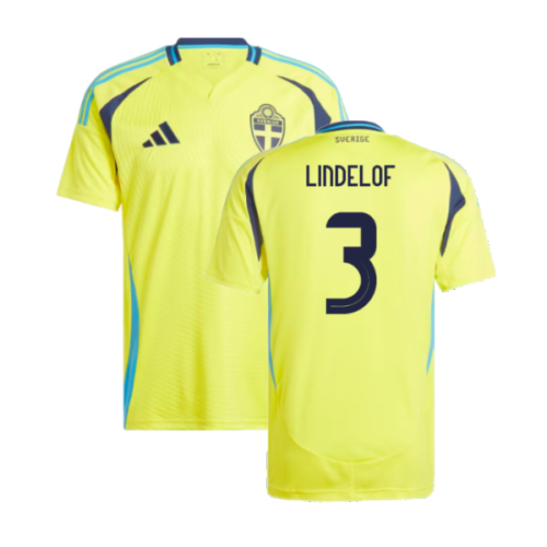 2024-2025 Sweden Home Shirt (LINDELOF 3)