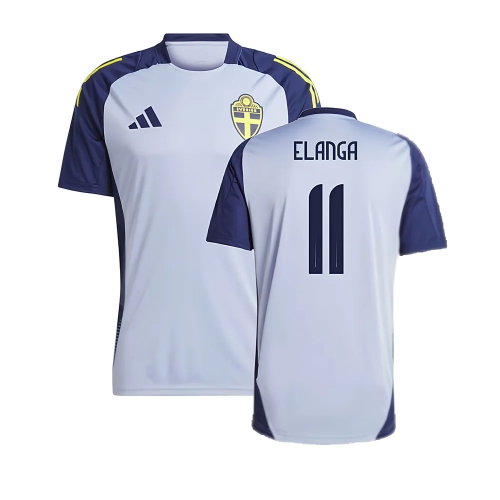 2024-2025 Sweden Training Jersey (Blue) (ELANGA 11) 2024-2025 Sweden Training Jersey (Blue) (ELANGA 11)