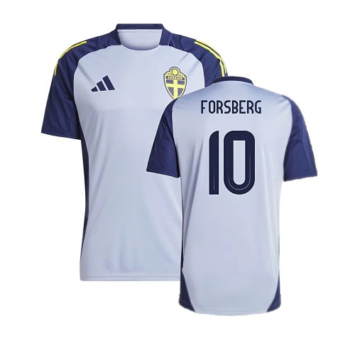 2024-2025 Sweden Training Jersey (Blue) (FORSBERG 10) 2024-2025 Sweden Training Jersey (Blue) (FORSBERG 10)