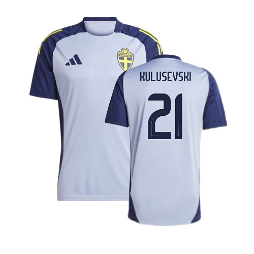 2024-2025 Sweden Training Jersey (Blue) (KULUSEVSKI 21)