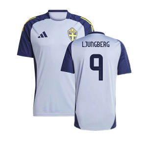 2024-2025 Sweden Training Jersey (Blue) (LJUNGBERG 9)