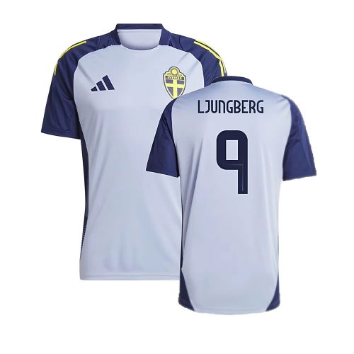 2024-2025 Sweden Training Jersey (Blue) (LJUNGBERG 9)