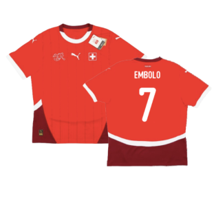 2024-2025 Switzerland Home Shirt (Embolo 7)
