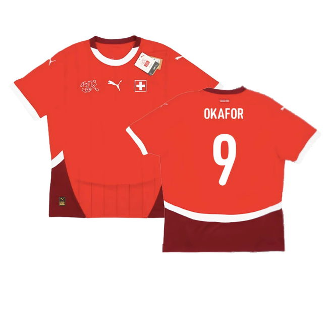 2024-2025 Switzerland Home Shirt (Okafor 9)