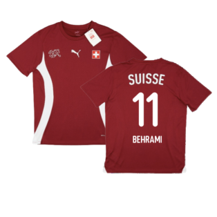 2024-2025 Switzerland Pre-Match Jersey (Red) (Behrami 11)