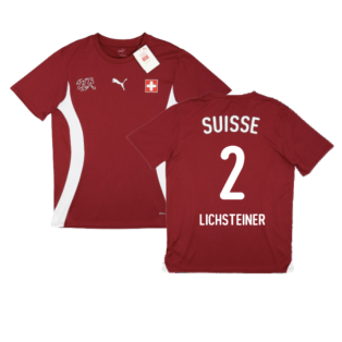 2024-2025 Switzerland Pre-Match Jersey (Red) (Lichsteiner 2)
