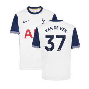2024-2025 Tottenham Hotspur Home Shirt (Van De Ven 37)