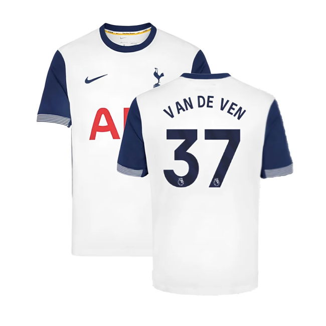 2024-2025 Tottenham Hotspur Home Shirt (Van De Ven 37)