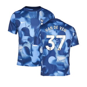 2024-2025 Tottenham Pre-Match Shirt (Binary Blue) (Van De Ven 37)