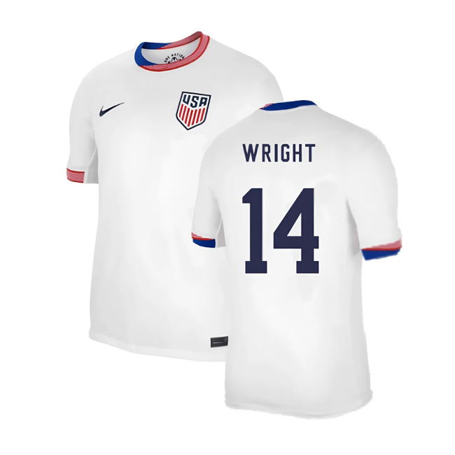 2024-2025 United States USA Home Shirt (WRIGHT 14)