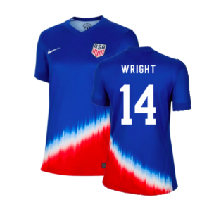 2024-2025 USA United States Away Shirt (Ladies) (WRIGHT 14)