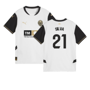 2024-2025 Valencia Home Shirt (Kids) (Silva 21)
