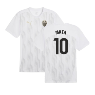 2024-2025 Valencia Pre-Match Shirt (White) (Mata 10)