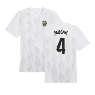 2024-2025 Valencia Pre-Match Shirt (White) (Musah 4)