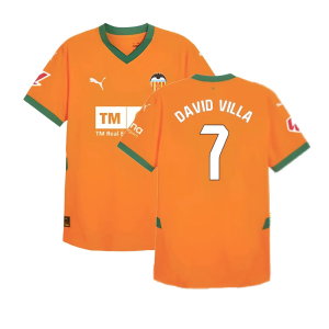 2024-2025 Valencia Third Shirt (Kids) (David Villa 7)