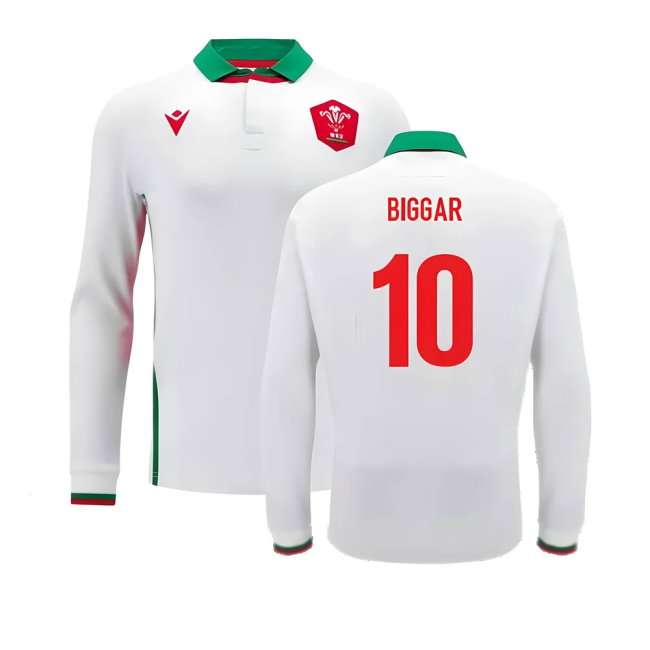 2024-2025 Wales Away Cotton LS Rugby Shirt (Biggar 10)