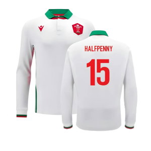 2024-2025 Wales Away Cotton LS Rugby Shirt (Halfpenny 15)