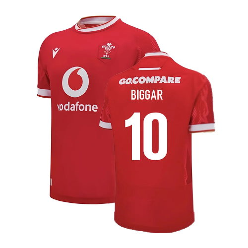 2024-2025 Wales Home Poly Replica Rugby Shirt (Biggar 10)