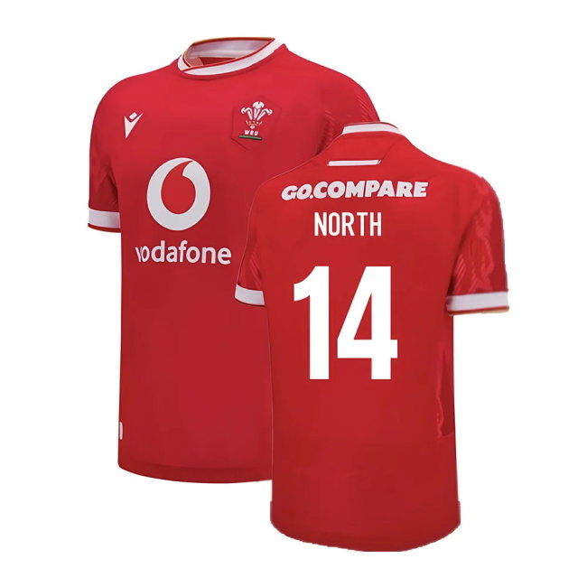 2024-2025 Wales Home Poly Replica Rugby Shirt (North 14)