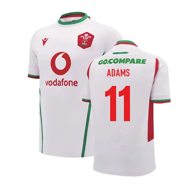 2024-2025 Wales Rugby Away Replica Shirt (Adams 11)