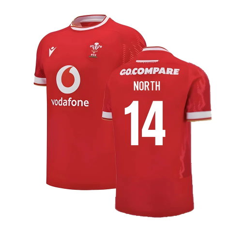 2024-2025 Wales Rugby Home Slim Fit Shirt (North 14)