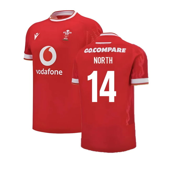2024-2025 Wales Rugby Home Slim Fit Shirt (North 14)