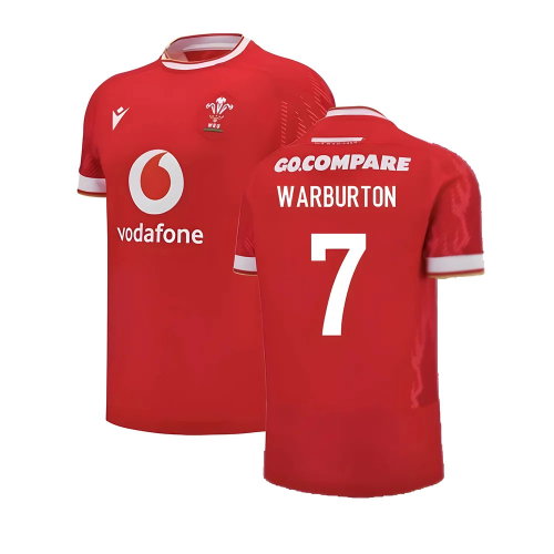 2024-2025 Wales Rugby Home Slim Fit Shirt (Warburton 7) 2024-2025 Wales Rugby Home Slim Fit Shirt (Warburton 7)