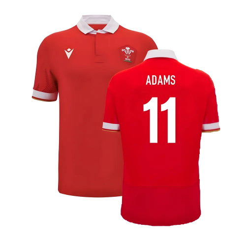 2024-2025 Wales WRU Home Cotton Rugby Shirt (Adams 11)