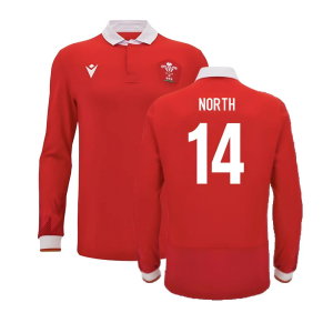 2024-2025 Wales WRU Home LS Cotton Rugby Shirt (North 14)