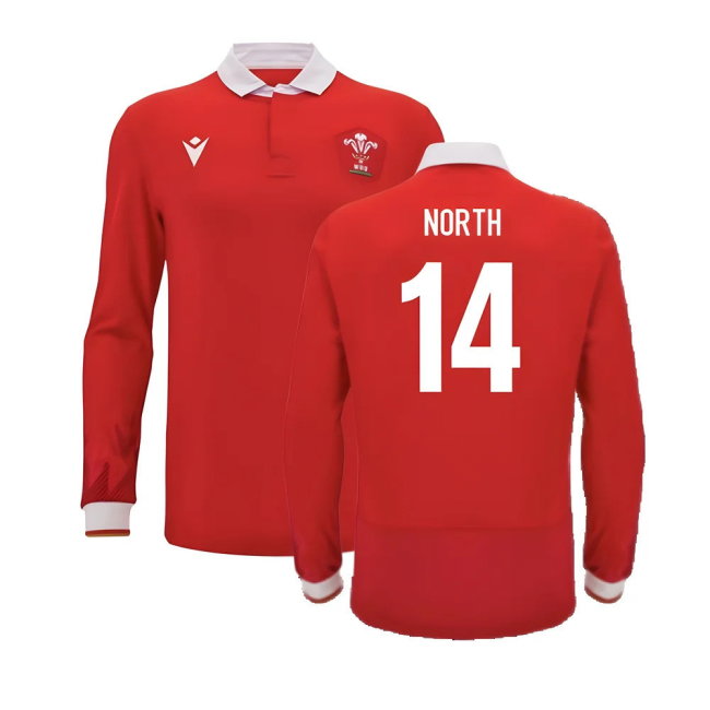 2024-2025 Wales WRU Home LS Cotton Rugby Shirt (North 14)