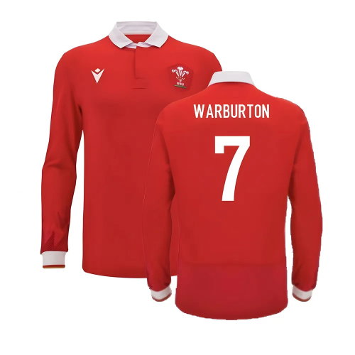 2024-2025 Wales WRU Home LS Cotton Rugby Shirt (Warburton 7) 2024-2025 Wales WRU Home LS Cotton Rugby Shirt (Warburton 7)