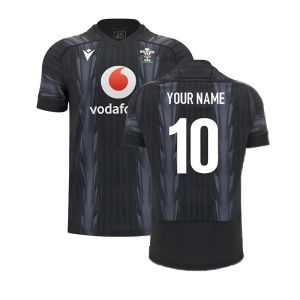 2024-2025 Wales WRU Rugby Training Jersey (Black)