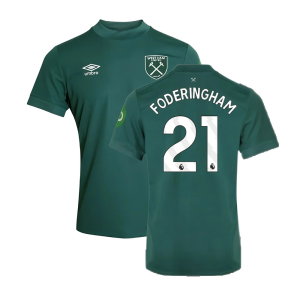 2024-2025 West Ham Goalkeeper Shirt (Green) - Kids (Foderingham 21)