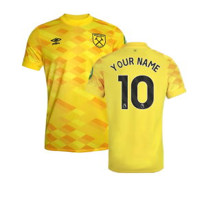 2024-2025 West Ham Goalkeeper Shirt (Yellow) - Kids