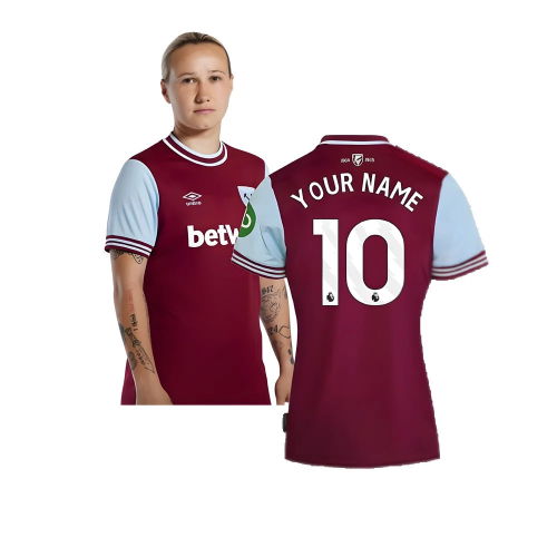 2024-2025 West Ham Home Shirt (Womens) (Your Name)