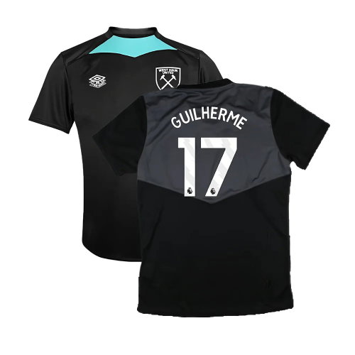 2024-2025 West Ham Training Jersey (Black) - Kids (Guilherme 17)