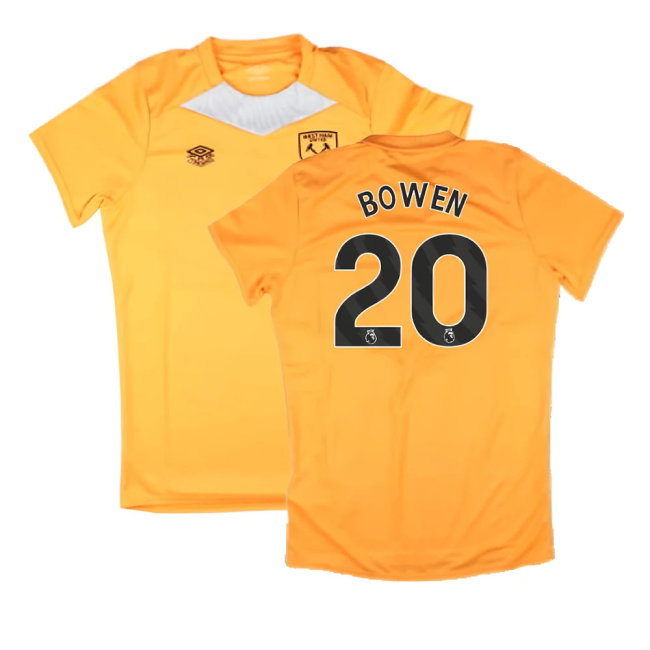 2024-2025 West Ham Training Jersey (Orange) - Kids (Bowen 20)