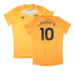 2024-2025 West Ham Training Jersey (Orange) - Kids (L.Paqueta 10)