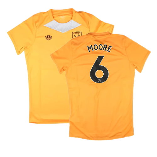 2024-2025 West Ham Training Jersey (Orange) - Kids (Moore 6)